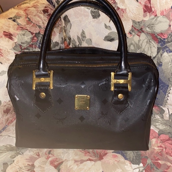 MCM BLACK HANDBAG SATCHEL EUC MUNCHEN D0676 - Picture 10 of 10